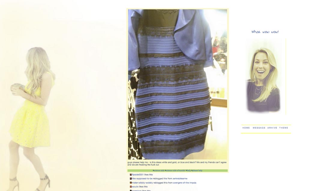 El viral del color del vestido azul y negro o blanco y dorado - Jose Pereira