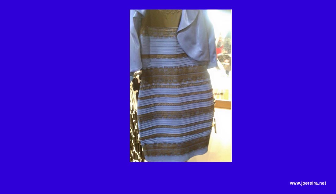 El viral del color del vestido azul y negro o blanco y dorado - Jose Pereira